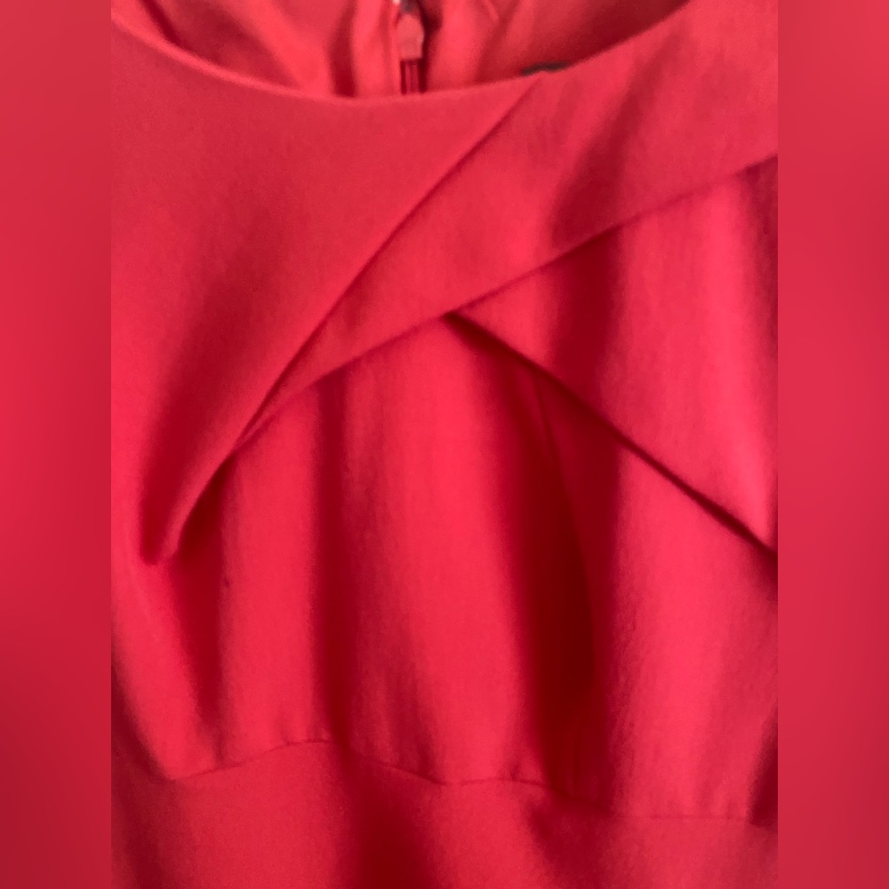 Adrianna Papell Red Midi Dress - Picture 5 of 14